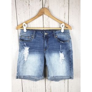 Cato Contemporary Bermuda Jean Shorts